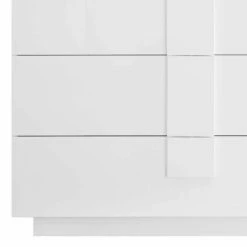 Brandneu 🤩 Hochglänzendes Sideboard In Weiß - Kerym ⌛ -Reanna Shop hochglaenzendes sideboard in weiss mit sechs schubladen zwei tueren kerym 04