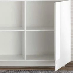 Brandneu 🤩 Hochglänzendes Sideboard In Weiß - Kerym ⌛ -Reanna Shop hochglaenzendes sideboard in weiss mit sechs schubladen zwei tueren kerym 05