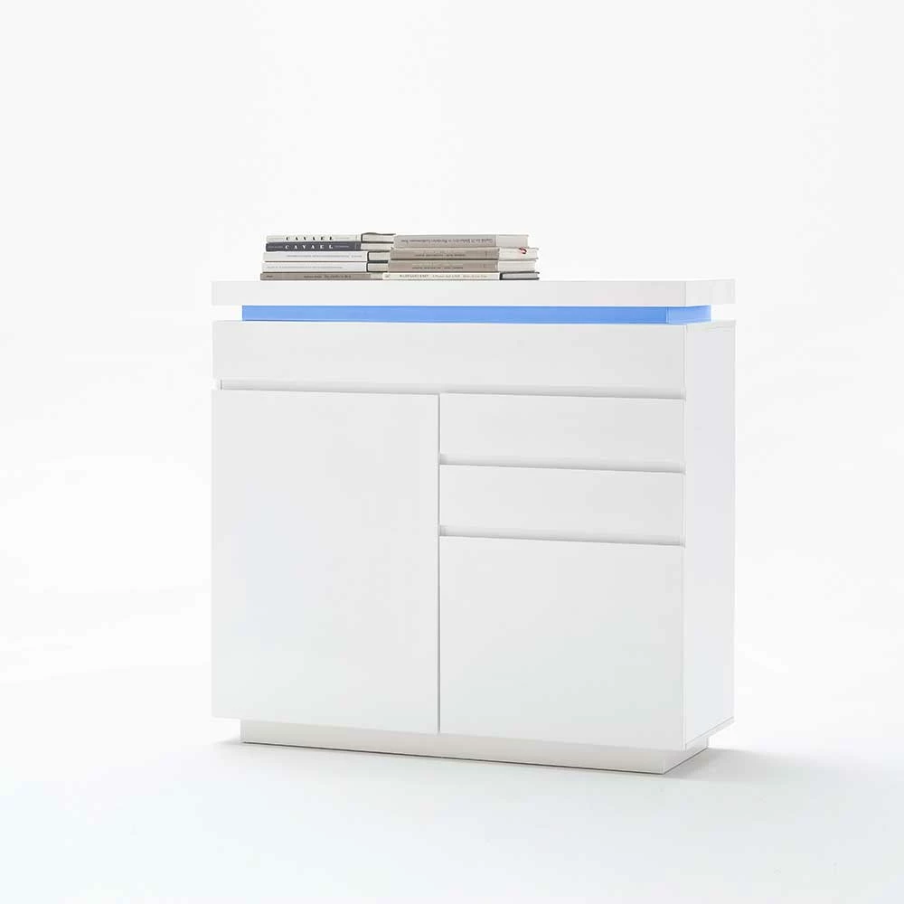 Brandneu 🛒 Hochglanz Sideboard Tovic Mit Farbwechsel ❤️ 4 Brandneu 🛒 Hochglanz Sideboard Tovic Mit Farbwechsel ❤️ – Bild 4