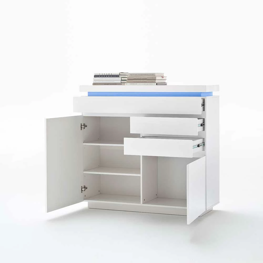 Brandneu 🛒 Hochglanz Sideboard Tovic Mit Farbwechsel ❤️ 5 Brandneu 🛒 Hochglanz Sideboard Tovic Mit Farbwechsel ❤️ – Bild 5