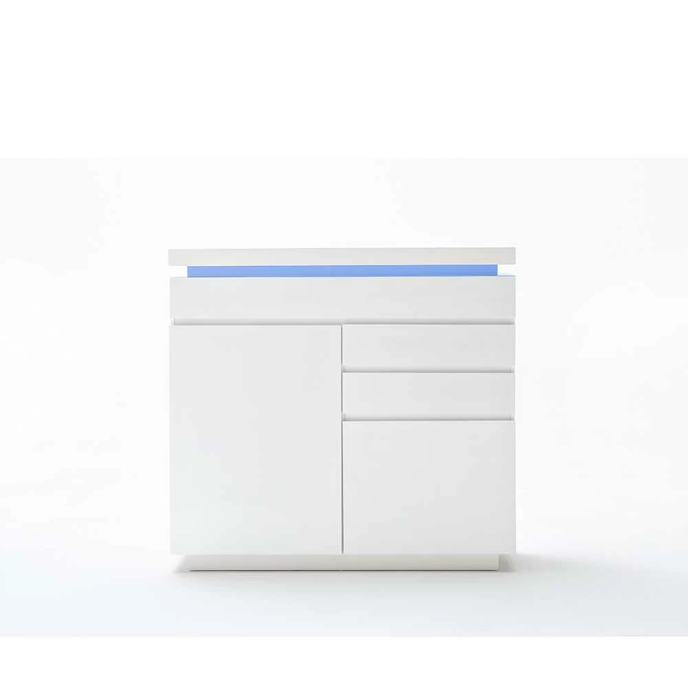 Brandneu 🛒 Hochglanz Sideboard Tovic Mit Farbwechsel ❤️ 1 Brandneu 🛒 Hochglanz Sideboard Tovic Mit Farbwechsel ❤️