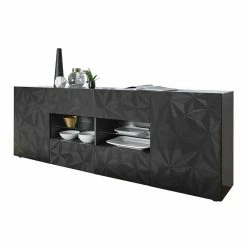 Beste Bewertungen von 🎉 Hochglanz Sideboard In Anthrazit Mit Druck - Kuriasna 🤩