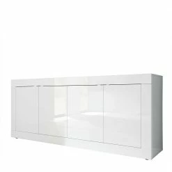 Großhandel 🌟 Hochglanz Sideboard In Weiß 4-türig - Sogno ⭐