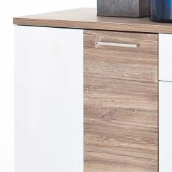 Auslauf 💯 Hochglanz Sideboard In Weiß - Icadro 🎉 9 Auslauf 💯 Hochglanz Sideboard In Weiß - Icadro 🎉 -Reanna Shop hochglanz sideboard in weiss mit eiche dekor icadro 03
