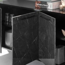 Brandneu 👍 Hochglanz Sideboard Mit 207 Cm Breite - Cabriza ✨ -Reanna Shop hochglanz sideboard mit 207 cm breite in schwarz marmor optik cabriza 04