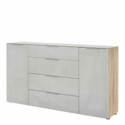 Angebote ⌛ Hochwertiges Sideboard In Beigegrau Glas - Calivia 🥰