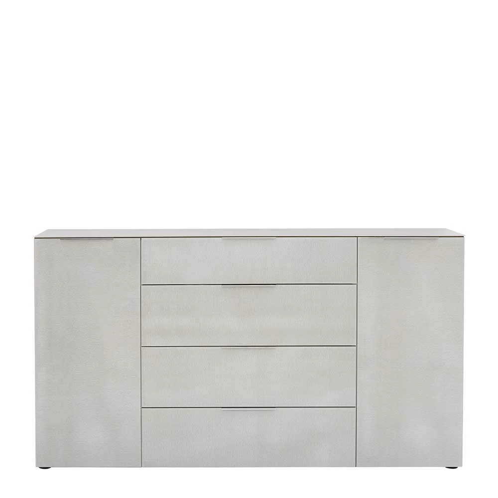 Neu 🥰 Hohes Sideboard In Beigegrau Glas - Settas 🥰 3 Neu 🥰 Hohes Sideboard In Beigegrau Glas - Settas 🥰 – Bild 3