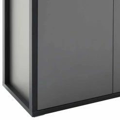 Coupon 💯 Hohes Sideboard In Grau & Anthrazit - Ridona 🎉 -Reanna Shop hohes sideboard in grau anthrazit mit metallgriffen 165x92x44 ridona 05