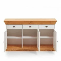 Billig 🎉 Kiefer Esszimmer Sideboard Sibiuta In Weiß ⭐ 8 Billig 🎉 Kiefer Esszimmer Sideboard Sibiuta In Weiß ⭐ -Reanna Shop kiefer esszimmer sideboard weiss teilmassiv sibiuta 02