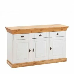 Billig 🎉 Kiefer Esszimmer Sideboard Sibiuta In Weiß ⭐
