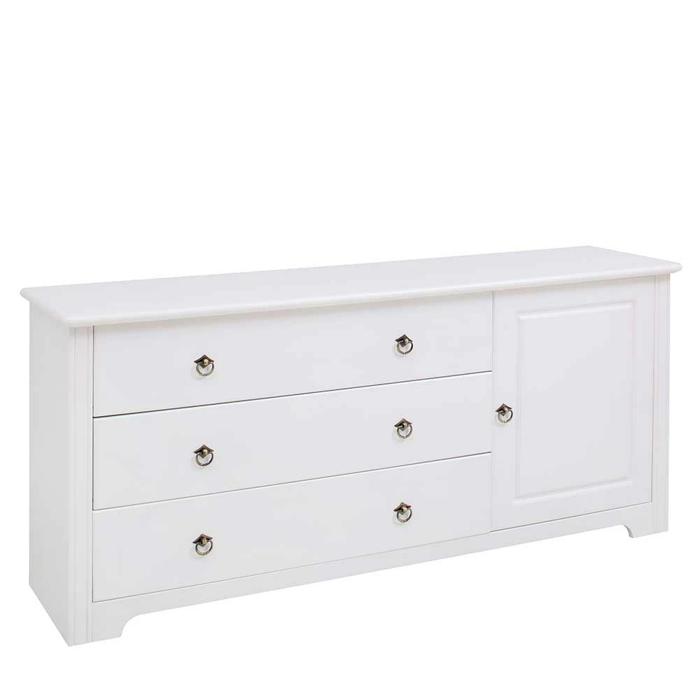 Angebote 🎉 Kiefernholz Kommode In Weiß Lackiert - Velriva I 💯 2 Angebote 🎉 Kiefernholz Kommode In Weiß Lackiert - Velriva I 💯 – Bild 2