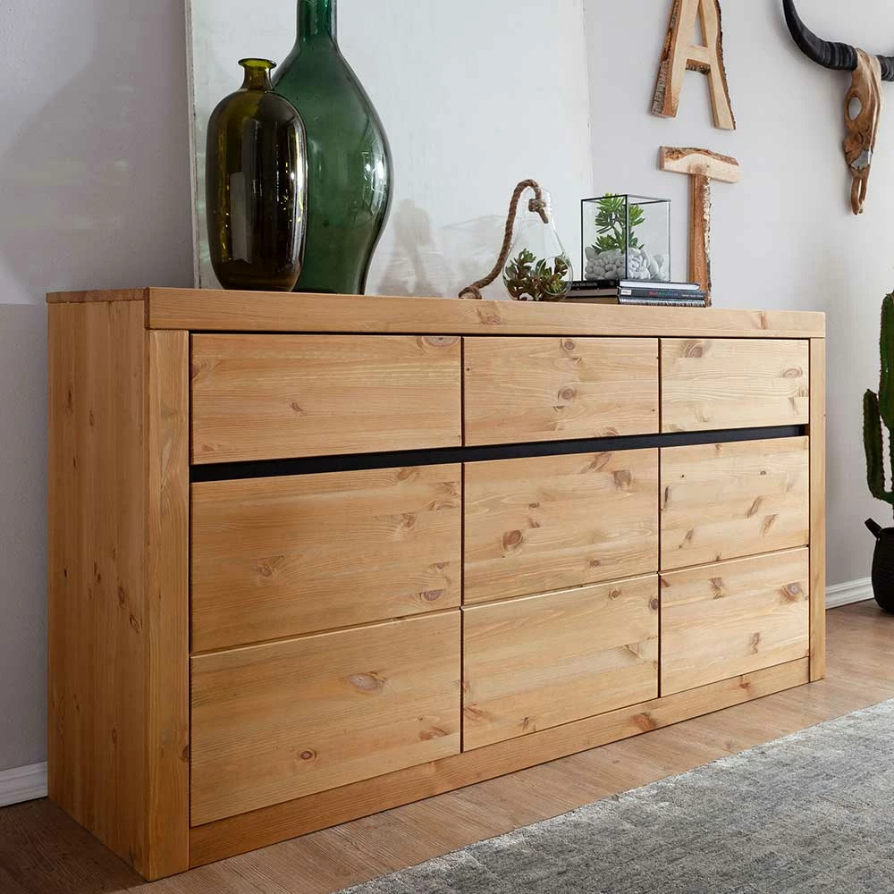 Schlussverkauf 🤩 Kiefernholz Sideboard Mit 3 Türen - Filedria 🧨 2 Schlussverkauf 🤩 Kiefernholz Sideboard Mit 3 Türen - Filedria 🧨 – Bild 2