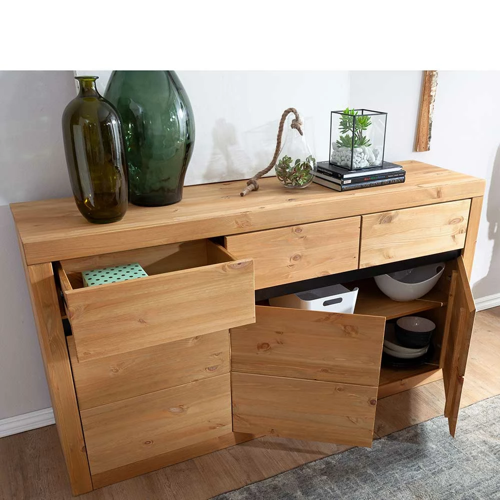 Schlussverkauf 🤩 Kiefernholz Sideboard Mit 3 Türen - Filedria 🧨 3 Schlussverkauf 🤩 Kiefernholz Sideboard Mit 3 Türen - Filedria 🧨 – Bild 3