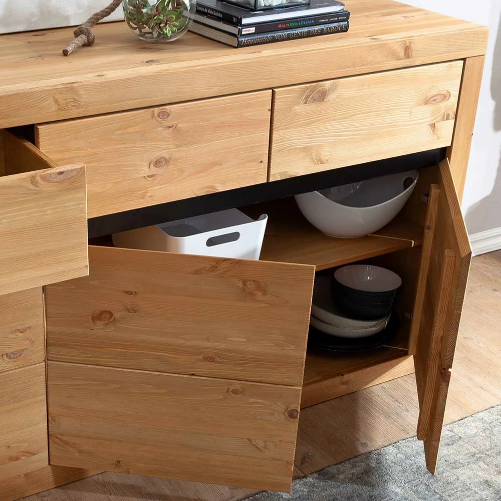 Schlussverkauf 🤩 Kiefernholz Sideboard Mit 3 Türen - Filedria 🧨 5 Schlussverkauf 🤩 Kiefernholz Sideboard Mit 3 Türen - Filedria 🧨 – Bild 5