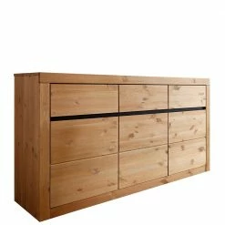 Schlussverkauf 🤩 Kiefernholz Sideboard Mit 3 Türen - Filedria 🧨