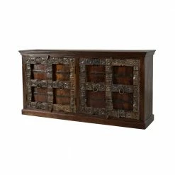 Am billigsten 🎁 Kolonialstil Sideboard Solapura In Dunkelbraun Antik 💯