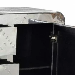 Auslauf 🎁 Kommode Pilot In Alufarben 🎉 -Reanna Shop kommode alufarben schubladen pilot 04