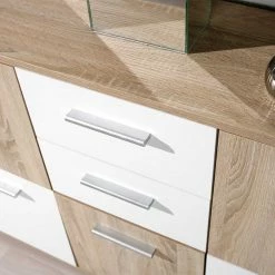 Aktion 🥰 Kommode Elwa In Eiche Sonoma Würfel Optik 💯 -Reanna Shop kommode eiche sonoma wuerfel optik weiss elwa 02