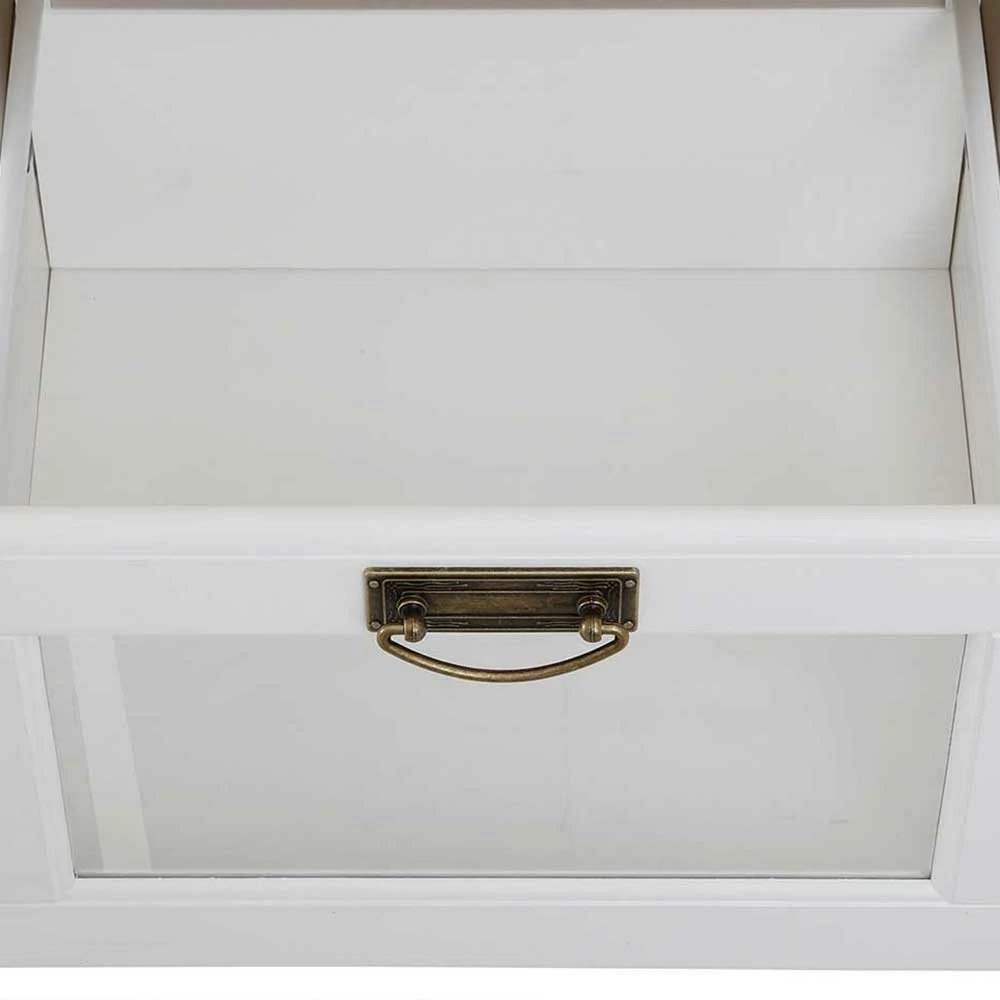 Auslauf ❤️ Kommode Mit Glas In Weiß & Honig - Brasivon ✨ 6 Auslauf ❤️ Kommode Mit Glas In Weiß & Honig - Brasivon ✨ – Bild 6