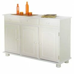 Bestes Angebot 🎁 Landhaus-Anrichte Menoria In Weiß 😍