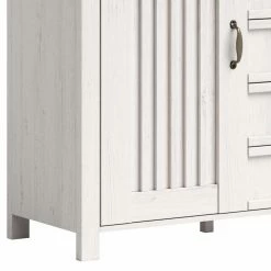 Aktion 🔔 Landhaus Kombi-Kommode In Weiß - Malvissa ✔️ -Reanna Shop landhaus kombi kommode in weiss und eiche 117x86x41 malvissa 04