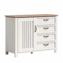Aktion 🔔 Landhaus Kombi-Kommode In Weiß - Malvissa ✔️