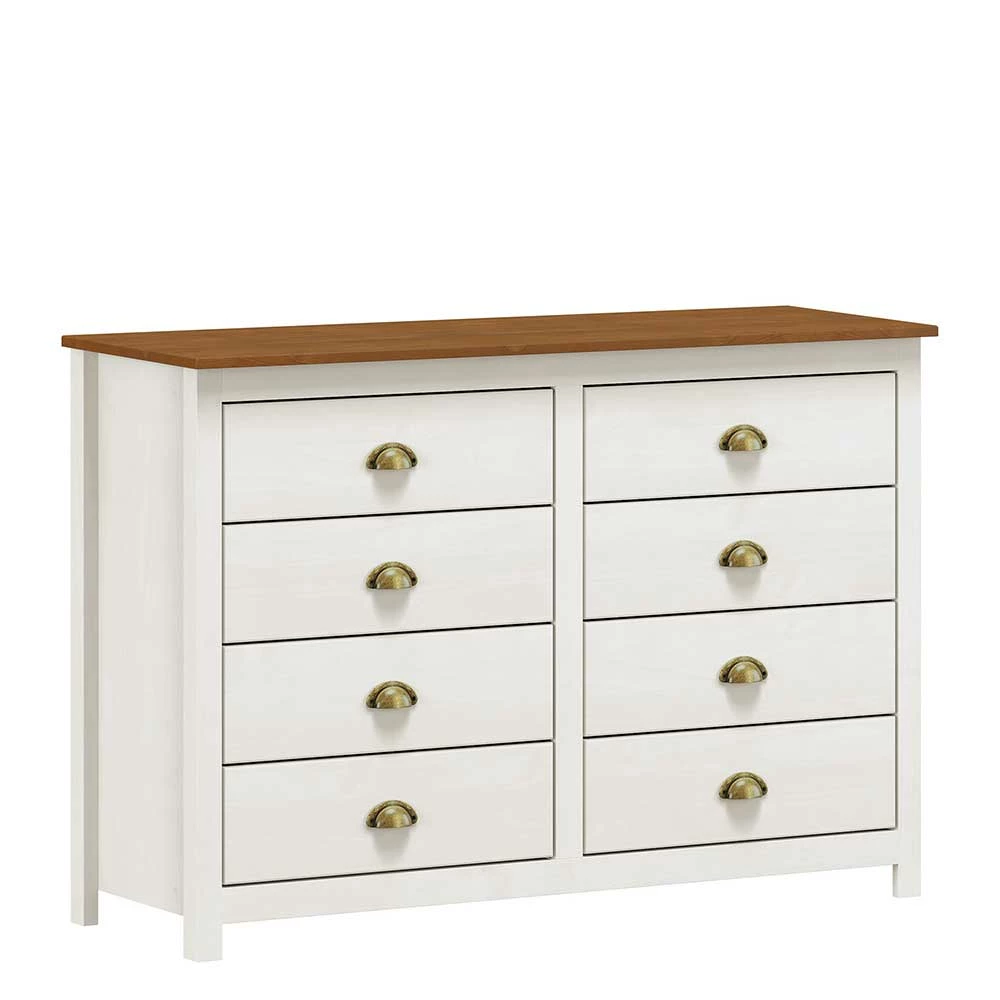 Brandneu 💯 Landhaus Kommode Mit Acht Schubladen - Clipper 🛒 2 Brandneu 💯 Landhaus Kommode Mit Acht Schubladen - Clipper 🛒 – Bild 2