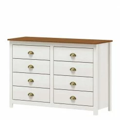 Brandneu 💯 Landhaus Kommode Mit Acht Schubladen - Clipper 🛒