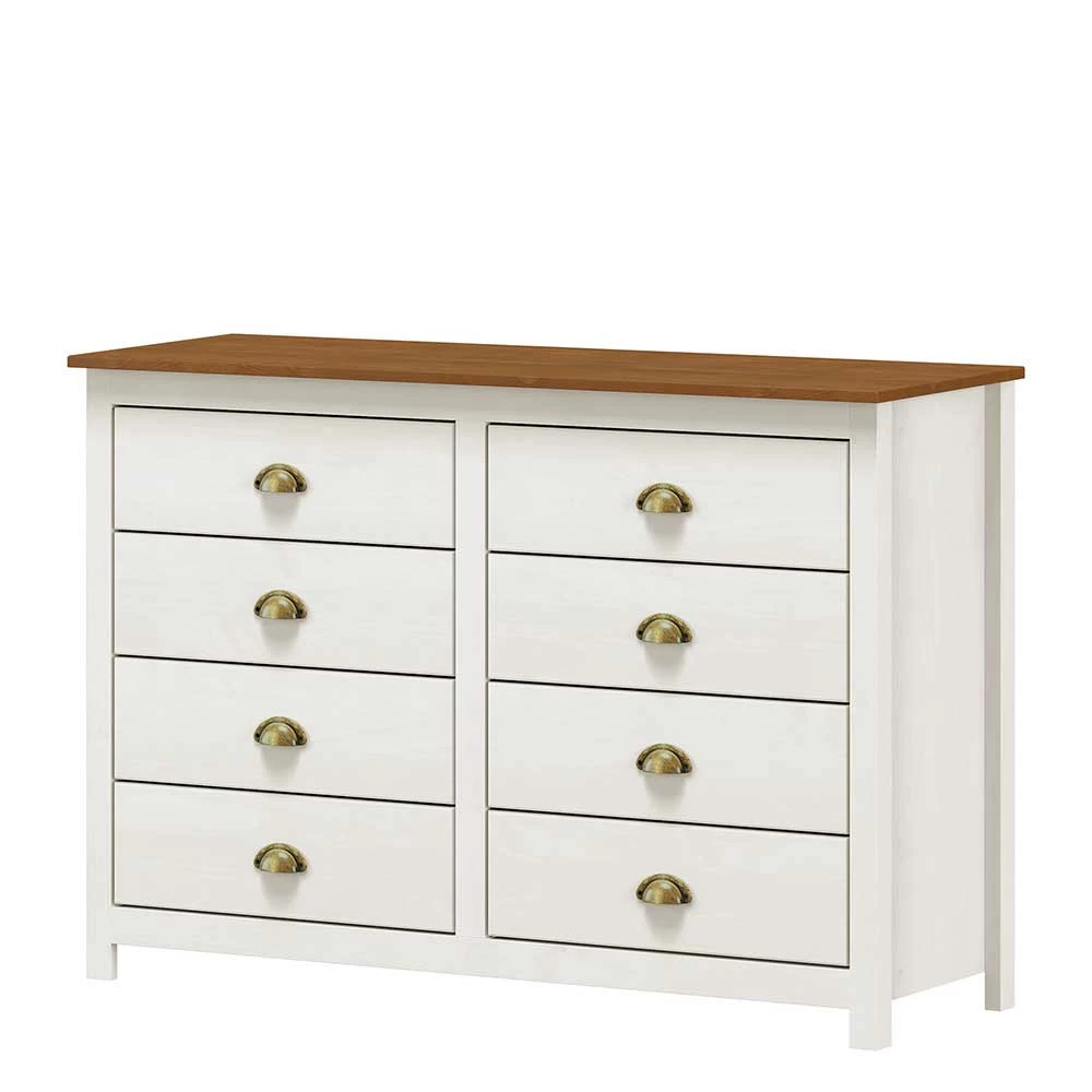 Brandneu 💯 Landhaus Kommode Mit Acht Schubladen - Clipper 🛒 1 Brandneu 💯 Landhaus Kommode Mit Acht Schubladen - Clipper 🛒