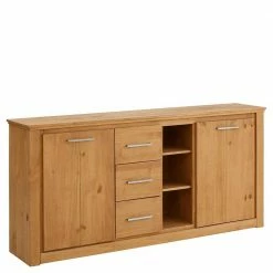 Bestpreis 🤩 Landhaus Sideboard Aus Kiefer Gebeizt Geölt - Karima ⌛