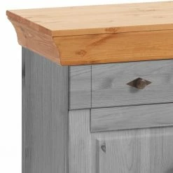 Blitzangebot ✔️ Landhaus Sideboard Cempino In Grau ❤️ -Reanna Shop landhaus sideboard grau kiefer teilmassiv cempino 05