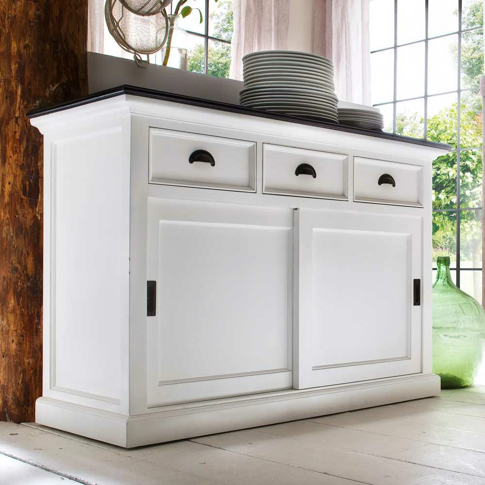 Bester Verkauf 😉 Landhaus Sideboard In Weiß Provona Mit Schiebetüren 😍 2 Bester Verkauf 😉 Landhaus Sideboard In Weiß Provona Mit Schiebetüren 😍 – Bild 2