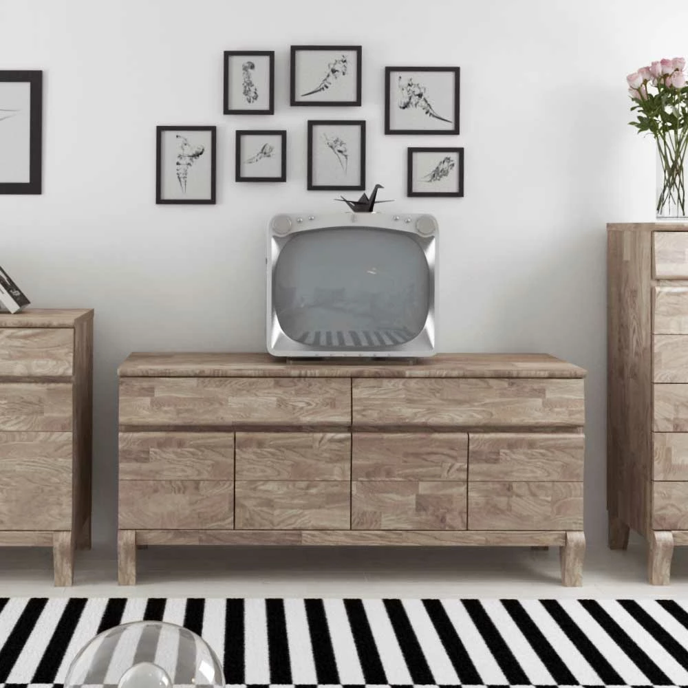 Billig 👏 Massiv Sideboard Welkin Aus Eiche Weiß Geölt 💯 2 Billig 👏 Massiv Sideboard Welkin Aus Eiche Weiß Geölt 💯 – Bild 2