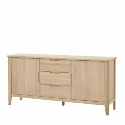 Budget 🎉 Massivholz Sideboard In Eiche Bianco - Vangus 😍