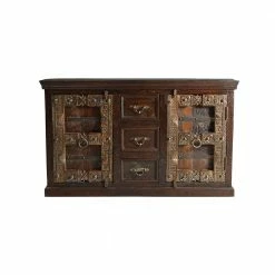 Schlussverkauf 👏 Massivholz Sideboard Solapura Aus Teak 👍 -Reanna Shop massivholz sideboard teak kolonial design solapura 03