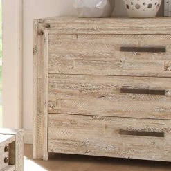 Aktion ⭐ Massivholz Sideboard Vessina Im Vintage Design 👏 -Reanna Shop massivholz sideboard vintage design akazie vessina 03