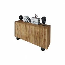 Am billigsten 🔔 Massivholz Sideboard Manzey Aus Wildeiche Geölt 🌟