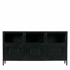 Budget 🥰 Metall Industry Sideboard Im Spind Design - Lombadossa 👍 -Reanna Shop metall industry sideboard im spind design in schwarz lackiert lombadossa 04