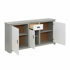 Bestpreis ⭐ Moderne Esszimmer Kommode In Weiß & Grau - Lurgeno 🧨 -Reanna Shop moderne esszimmer kommode in weiss grau aus kiefer massivholz lurgeno 03