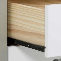 Bestpreis ⭐ Moderne Esszimmer Kommode In Weiß & Grau - Lurgeno 🧨 -Reanna Shop moderne esszimmer kommode in weiss grau aus kiefer massivholz lurgeno 05