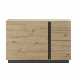 Beste Bewertungen von 🎉 Moderne Kombi-Kommode 138 Cm Breit - Lairian ⌛ -Reanna Shop moderne kombi kommode 138 cm breit in wildeiche optik dunkelgrau lairian 02