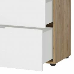 Top 10 ❤️ Moderne Kommode In Weiß & Wildeiche - Satumare 🔥 -Reanna Shop moderne kommode in weiss wildeiche mit beschichtung aus glas satumare 04