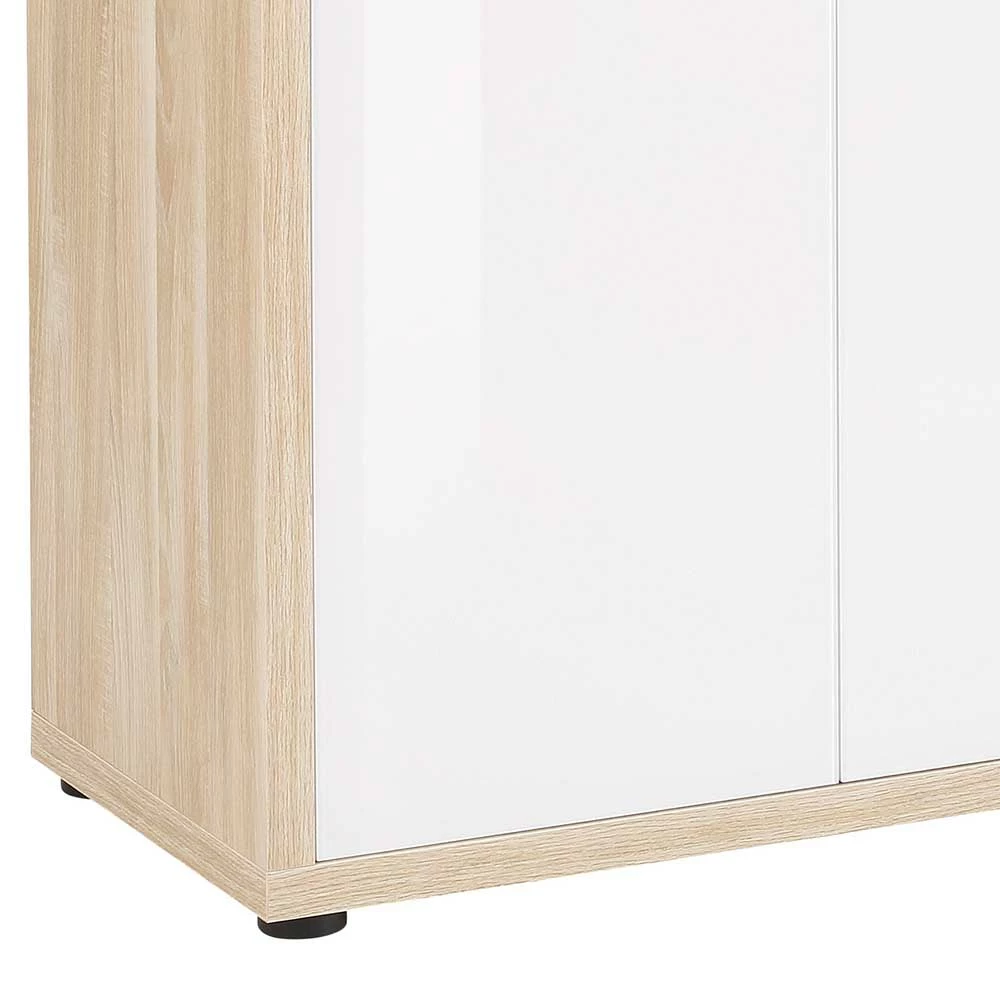 Auslauf 👍 Niedriger Aktenordnerschrank In Weiß & Eiche - Xedno 🥰 3 Auslauf 👍 Niedriger Aktenordnerschrank In Weiß & Eiche - Xedno 🥰 – Bild 3