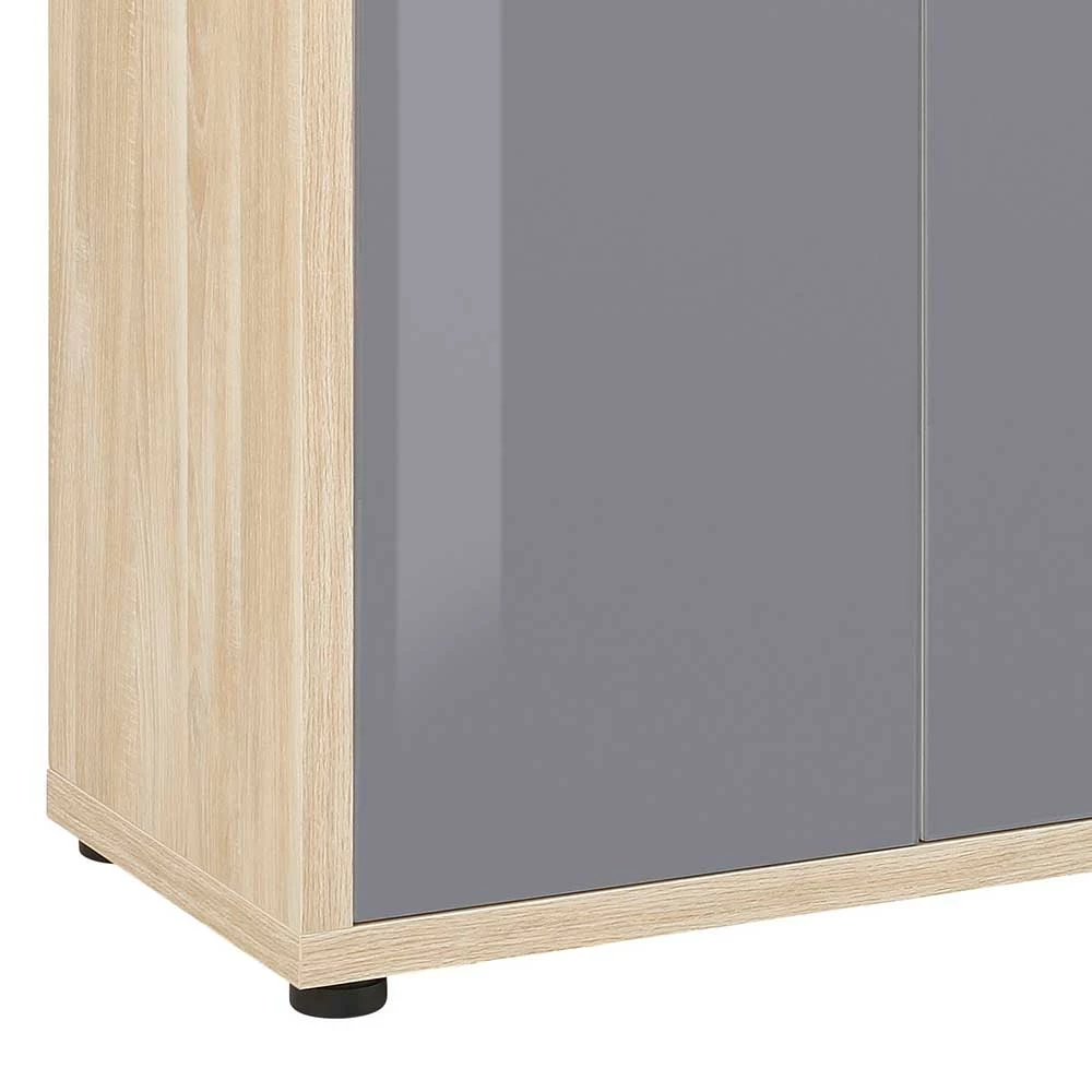 Rabatt ❤️ Niedriger Aktenschrank In Grau Glas & Eiche - Xedno 🥰 3 Rabatt ❤️ Niedriger Aktenschrank In Grau Glas & Eiche - Xedno 🥰 – Bild 3