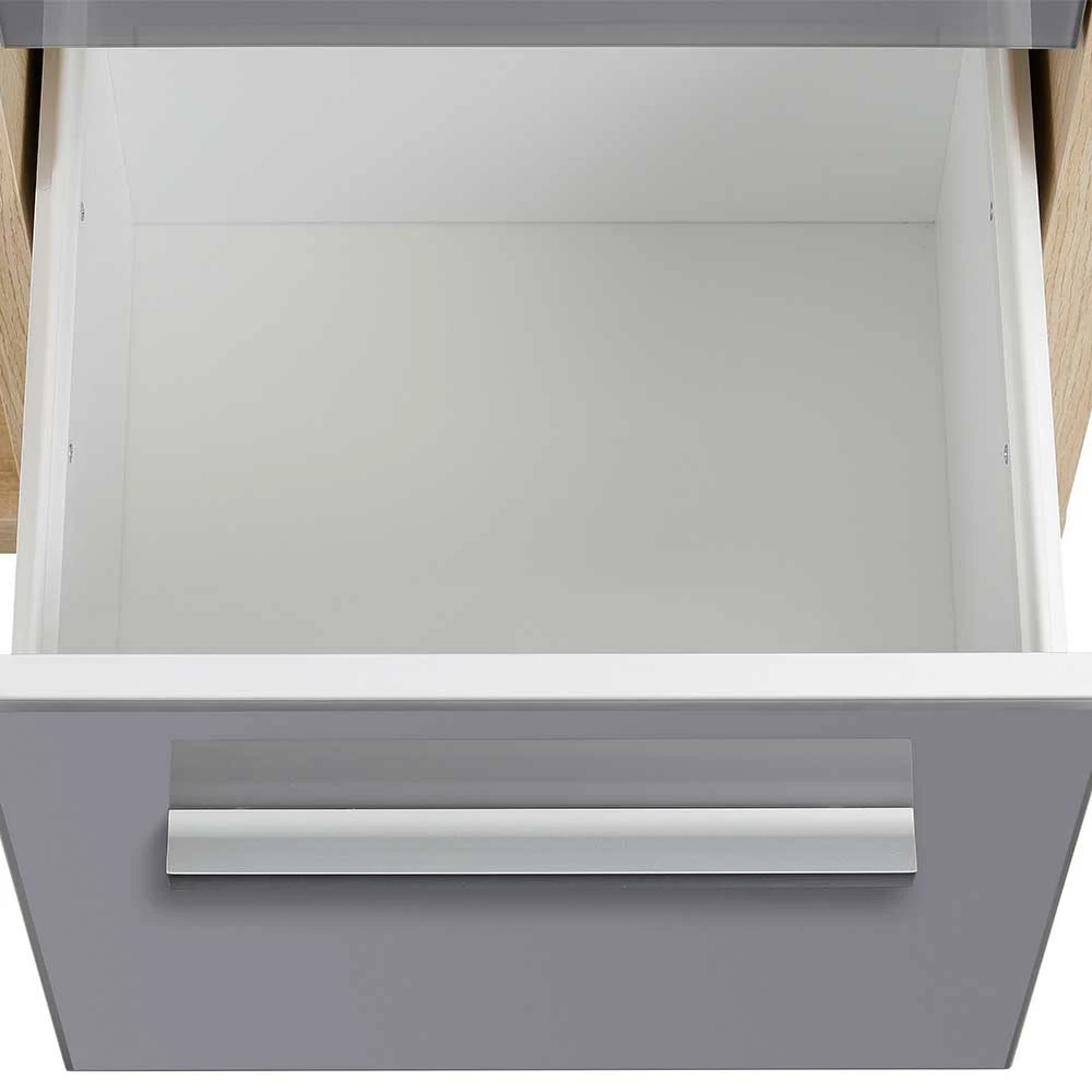 Rabatt ❤️ Niedriger Aktenschrank In Grau Glas & Eiche - Xedno 🥰 6 Rabatt ❤️ Niedriger Aktenschrank In Grau Glas & Eiche - Xedno 🥰 – Bild 6