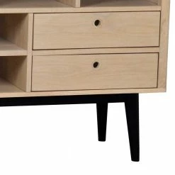 Bestes Angebot ⌛ Offenes Retro Sideboard Jumeco In Holz White Wash ⌛ -Reanna Shop offenes retro sideboard in holz white wash jumeco 05