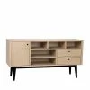Bestes Angebot ⌛ Offenes Retro Sideboard Jumeco In Holz White Wash ⌛
