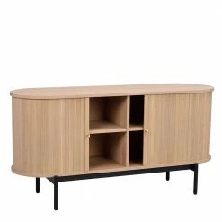 Top 10 🛒 Ovale Kommode Im Skandi Design - Troyes 🔔 -Reanna Shop ovale kommode im skandi design mit zwei tueren in white wash eiche schwarz troyes 04