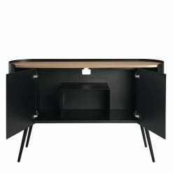 Bestes Angebot ⌛ Ovales Design-Sideboard In Schwarz - Ezaja 😀 11 Bestes Angebot ⌛ Ovales Design-Sideboard In Schwarz - Ezaja 😀 -Reanna Shop ovales design sideboard in schwarz mit eiche 2 tuerig 134x80x36 ezaja 05