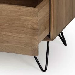 Angebote 🥰 Retro Kommode In Eiche Bianco - Bakaras 😀 10 Angebote 🥰 Retro Kommode In Eiche Bianco - Bakaras 😀 -Reanna Shop retro kommode in eiche bianco mit metallbeinen 120x75x40 bakaras 04